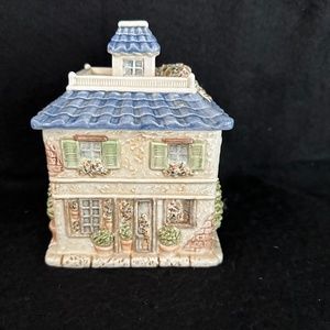 Vintage Ceramic House/ lidded jar.